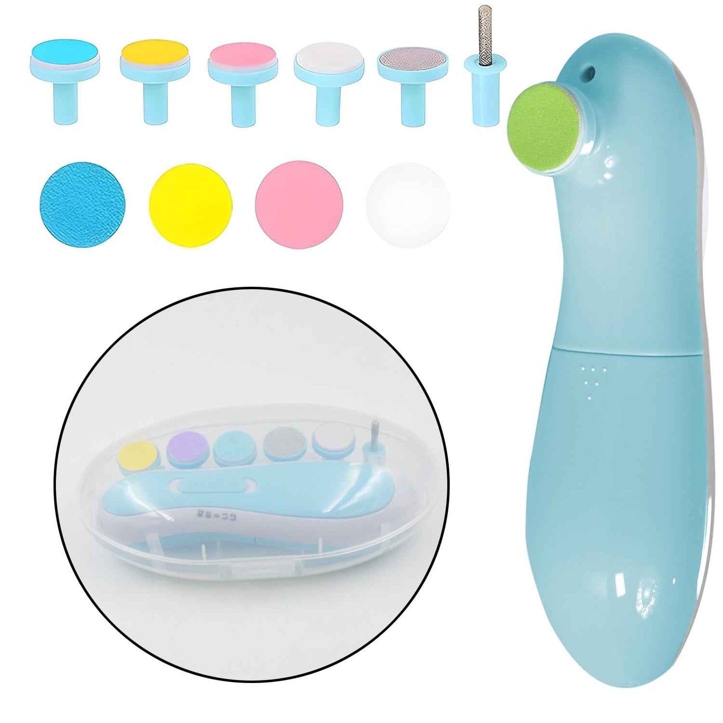 Safe Baby Nail Clippers | 6-in-1 Electric Trimmer Tool