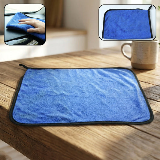 Premium Microfiber Cleaning Cloth, Towel (40x30 cm / 1 Pc)