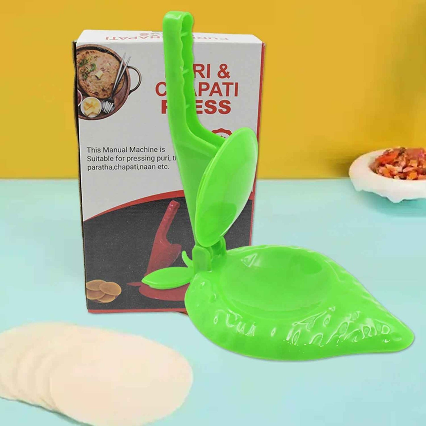 Plastic Kitchen Press: Strawberry Design, Manual, Easy to Use (1 Pc)