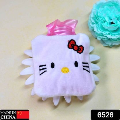White Hello Kitty Small Hot Water Bag – Pain Relief for Neck, Shoulder, Hand & Feet, Menstrual Cramps Warmer