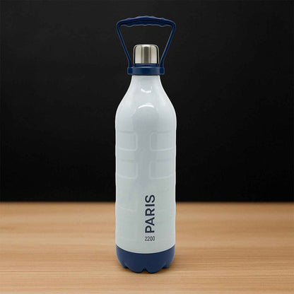 Insulated Water Bottle (2200ml): Leakproof, BPA-Free, Handle & Strap (Sports)