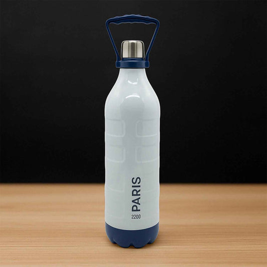 Insulated Water Bottle (2200ml): Leakproof, BPA-Free, Handle & Strap (Sports)