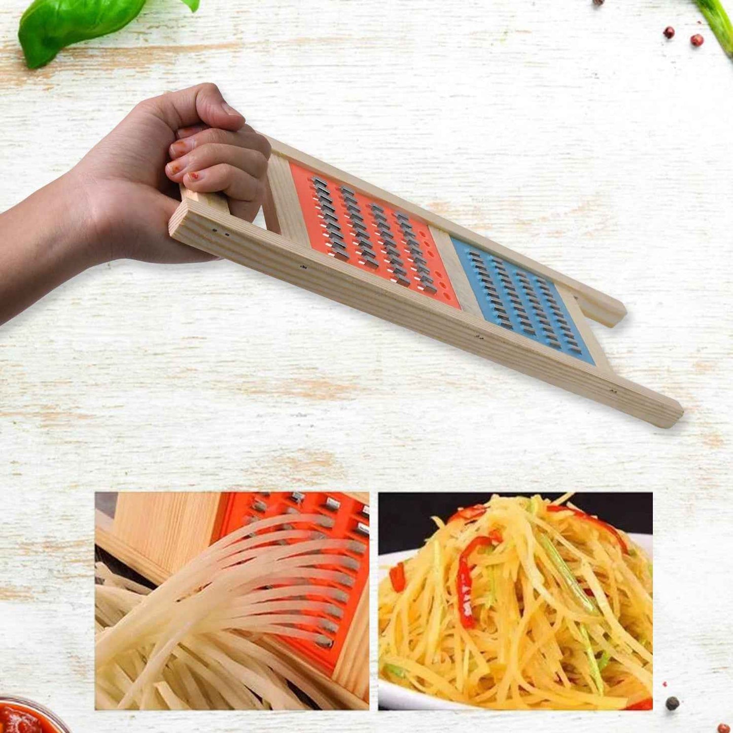 Stainless Steel Food Chopper 2-in-1 Vegetable Cutter