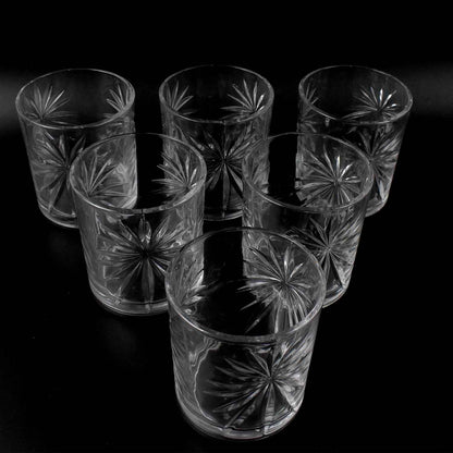 Glass Tumbler Set, Juice Glasses and Transparent Water Glass (6 Pcs Set)
