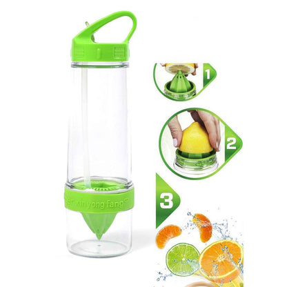 Citrus Zinger Sports Bottle with Juice Maker Infuser