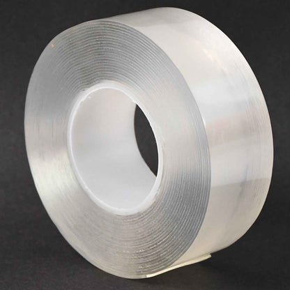 Sticky Double Sided Tape Washable Adhesive Tape Reusable (9×3 Cm / 1 Pc)