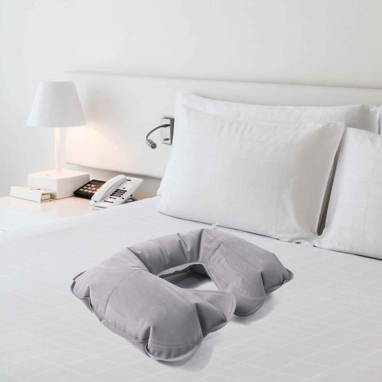 Inflatable & Foldable, Pillow U Shape Air Cushion Travel Pillow (1 Pc / Mix Color)