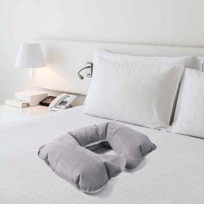 Inflatable & Foldable, Pillow U Shape Air Cushion Travel Pillow (1 Pc / Mix Color)