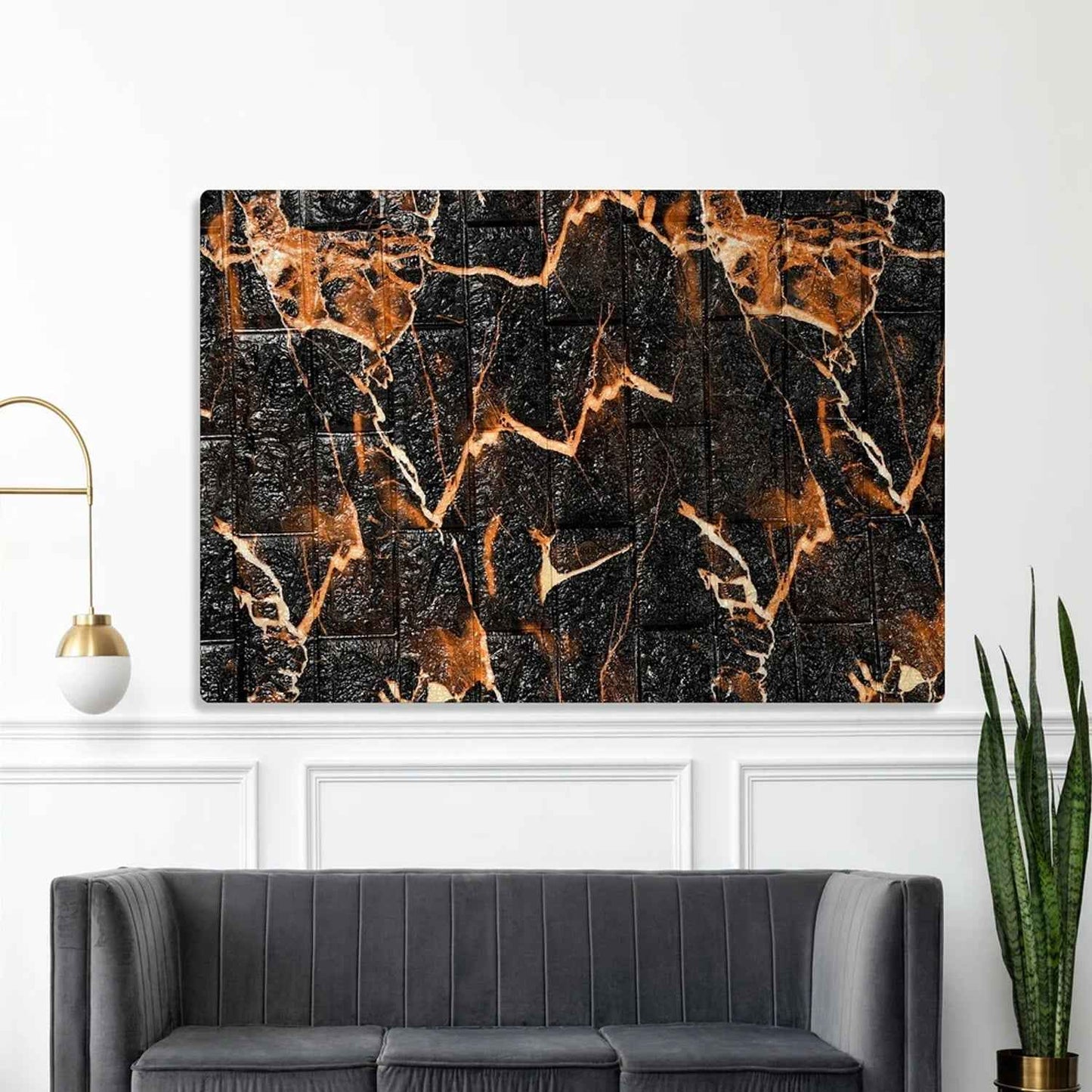 Wallpaper 3D Foam Wallpaper Sticker Panels (76 x 70 Cm / 1 Pc)