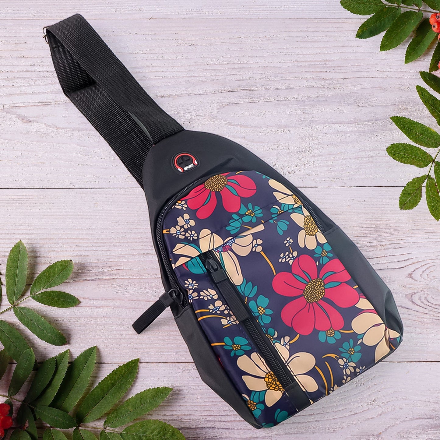 Waterproof Waist Bag – Shoulder Crossbody Bag with USB Charging Slot