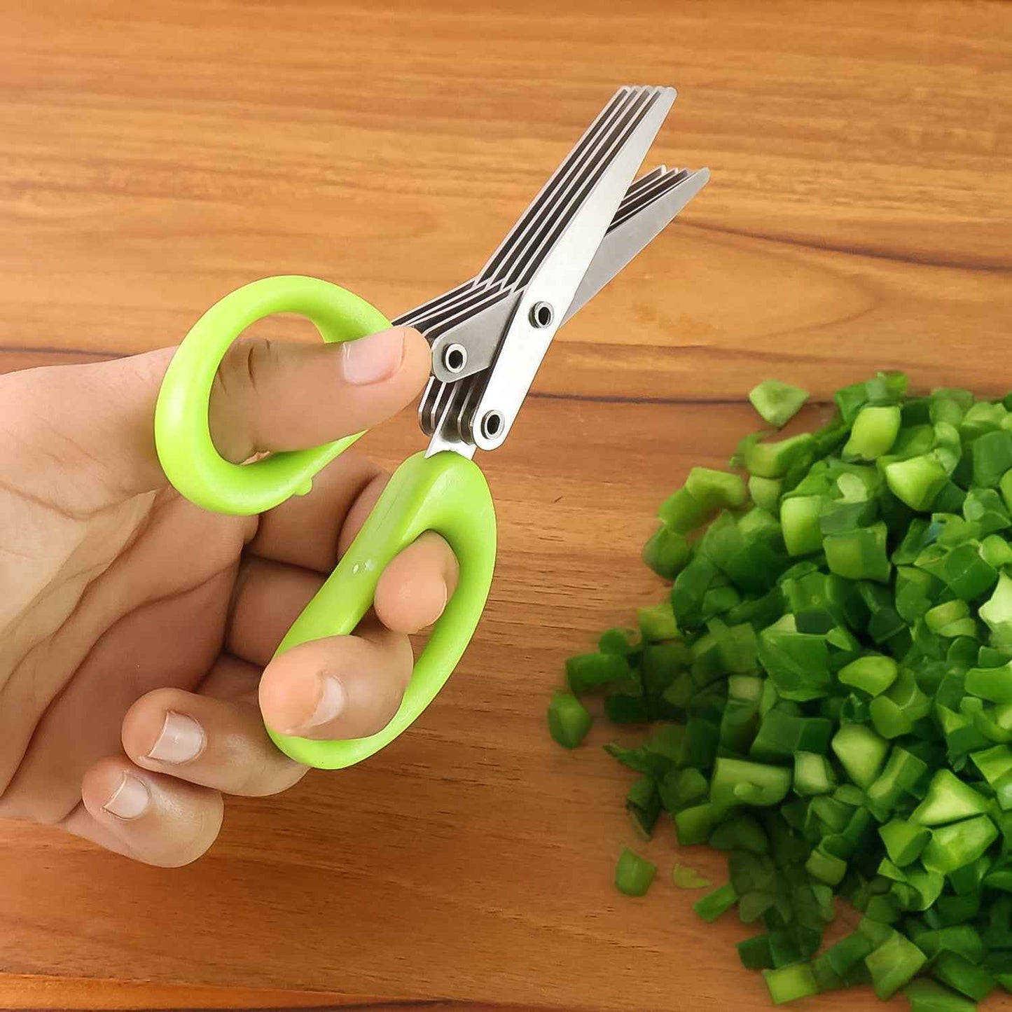 5-Blade Multipurpose Herb Scissors (1 Pc)