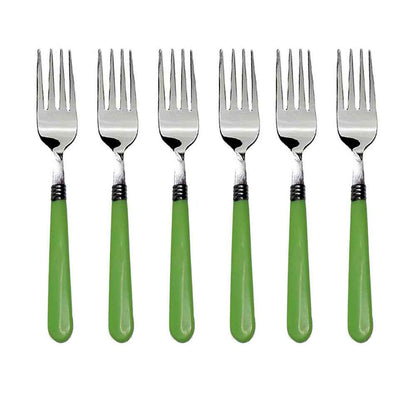 Stainless Steel Forks with Comfortable Grip Dining Fork Set of 6 Pcs