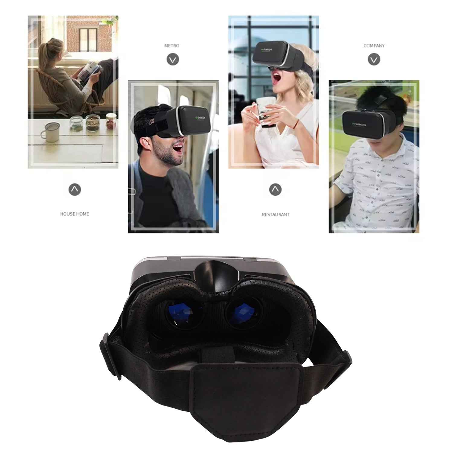 VR Virtual Reality 3D Glasses Headset (1 Pc)