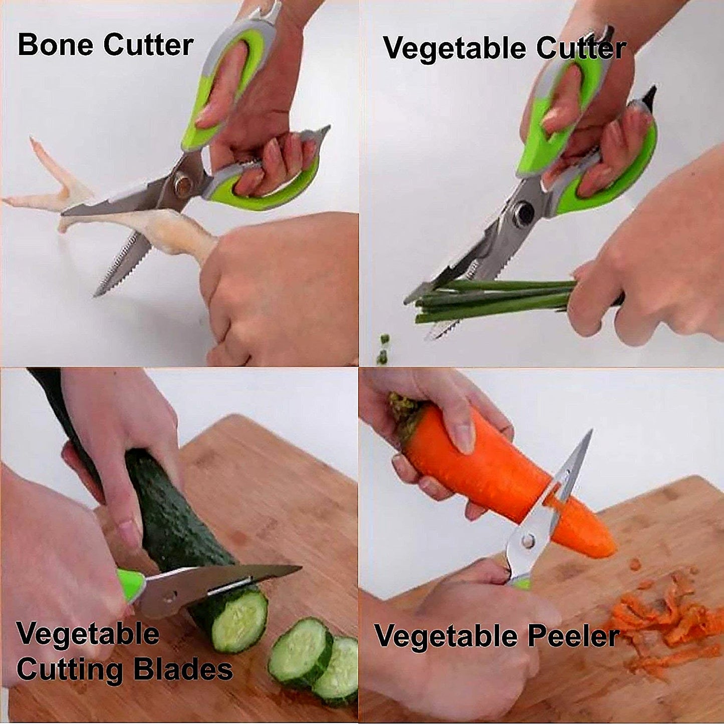 Multi-Purpose Kitchen Scissors with Magnetic Holder