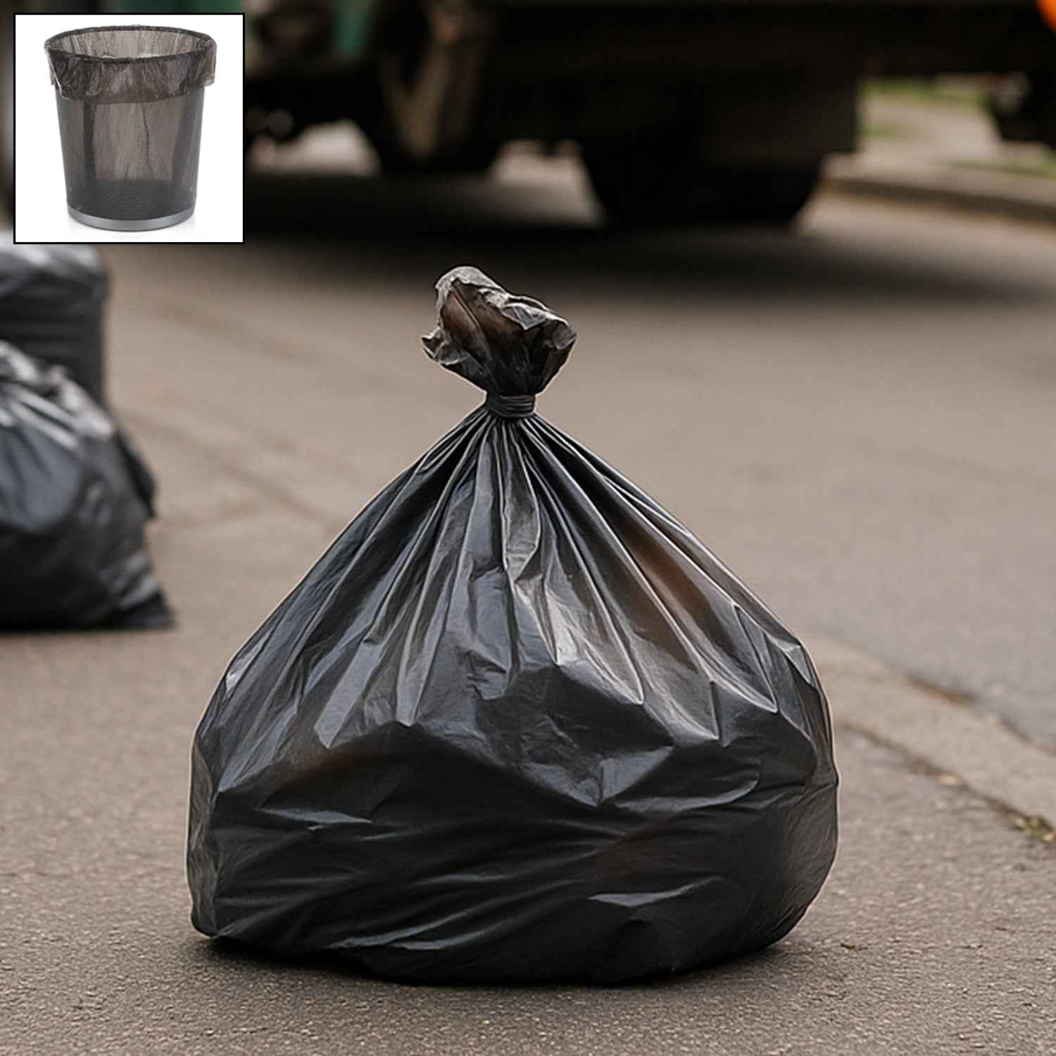 Bio-degradable Eco Friendly Garbage / Trash Bags Rolls (40x50 Cm / 1 Pc)