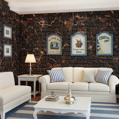 Wallpaper 3D Foam Wallpaper Sticker Panels (76 x 70 Cm / 1 Pc)