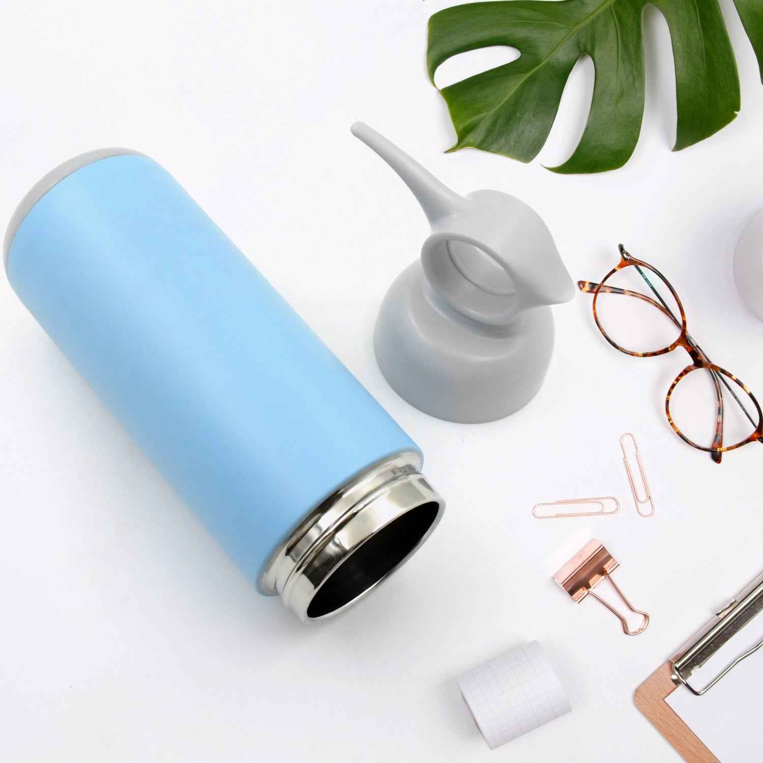 Stainless Steel Water Bottle With Handle Easy to Carry, Fridge Water Bottle, Leak Proof, Rust Proof, Hot & Cold Drinks, Gym Sipper BPA Free Food Grade Quality, Steel fridge Bottle For office/Gym/School (Approx 500 ML)
