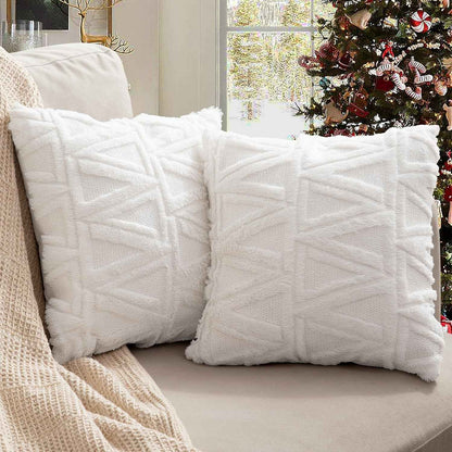 Pillow Covers, Couch Pillows Cover, Soft Decorative Cover (Mix Color & Design / 2 Pc)