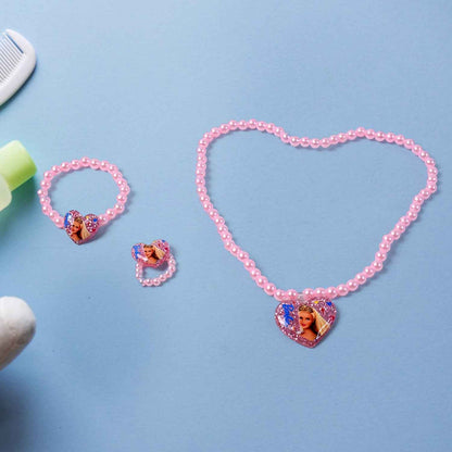 Jewellery For Little Girls Princess Necklace Bracelet Set (3 Pcs Set)