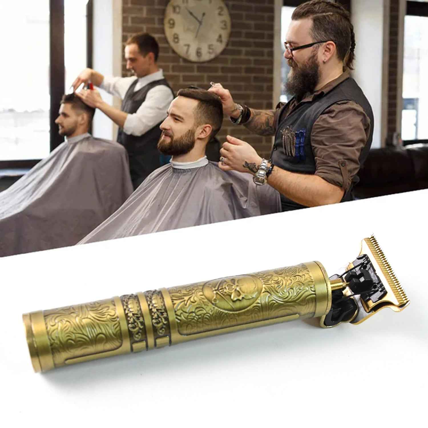 Rechargeable Electric Hair Clippers for Men Cordless Hair Trimmer Haircut Grooming Kit, Hair accessories