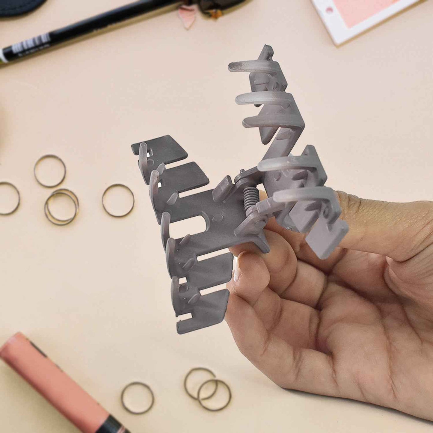 Matte Hair Clamp – Decorative Barrette for Hair Fixation & Face Washing, Hair accessories