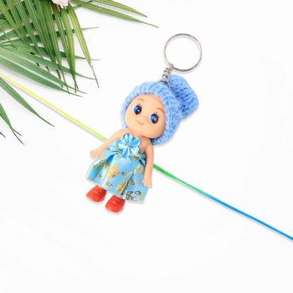 Multifunction Doll Bracelet for Kids – Cute Soft Toy Bracelet with Keychain Use – Decorative Fancy Bracelet cum Keyring for Boys & Girls