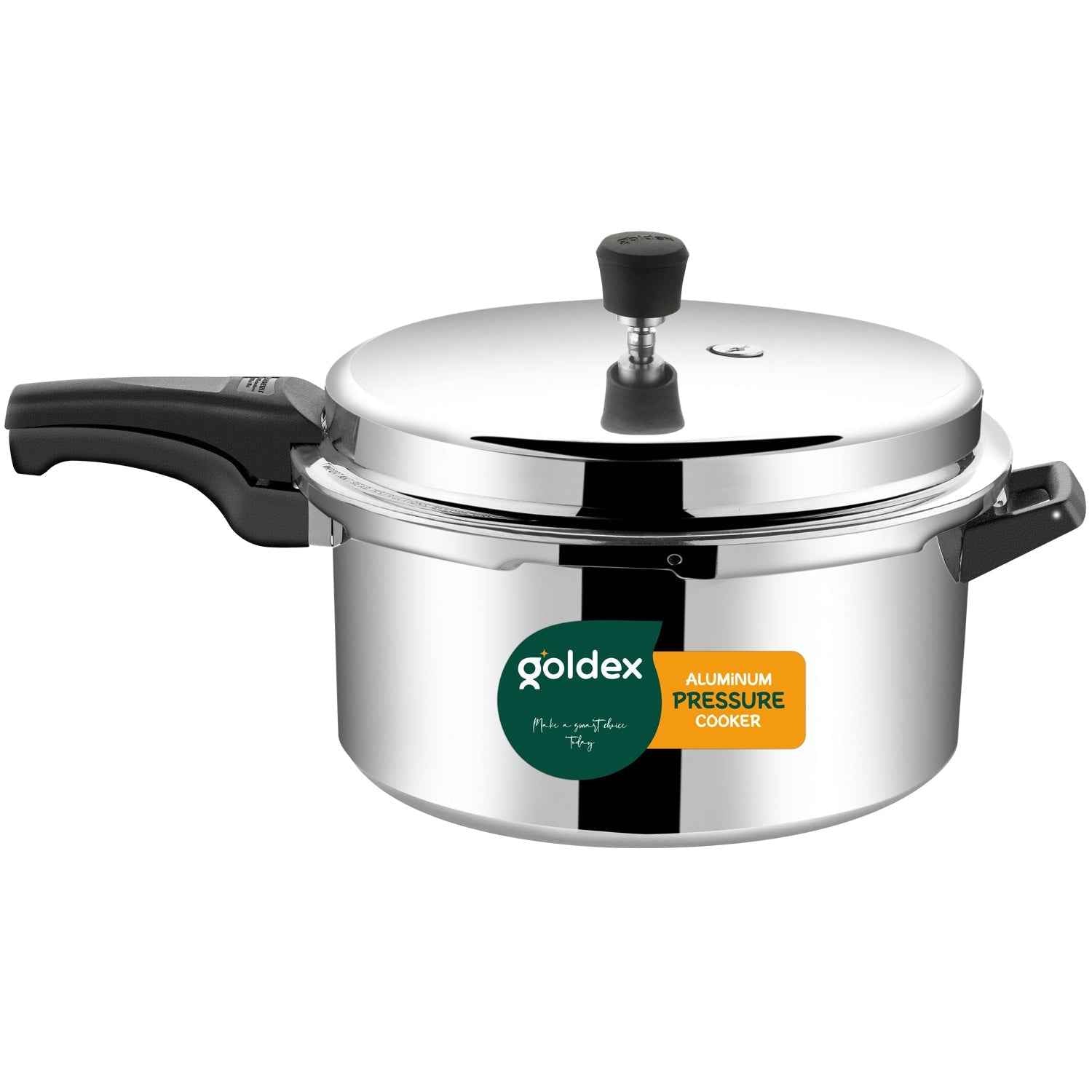Aluminium Classic Goldex Pressure Cookers With Outer Lid (12 Litres / 5-Year warranty,  ISI Number :- 2347, BIS Number :- CM/L -7600164310
