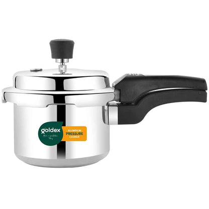 Aluminium Classic Goldex Pressure Cookers With Outer Lid (2 Litres / 5-Year warranty,  ISI Number :- 2347, BIS Number :- CM/L -7600164310
