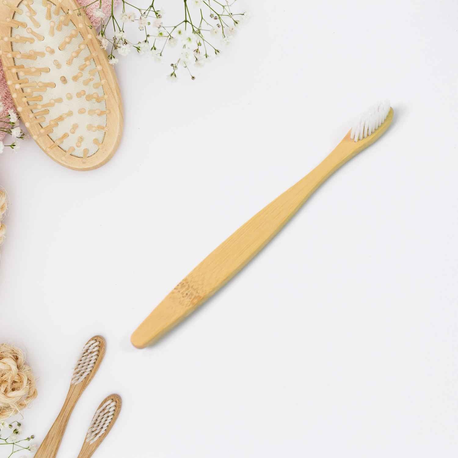 Wooden / Bamboo Brush Toothbrush Ultra Soft Bristles (1 Pc)