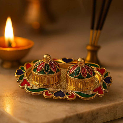 Meenakari Roli–Chawal Pooja - (1 Pc)