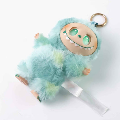 Mint Green Plush Toy Cartoon Keychain with Hook Colorful Animal Mint Green Have a Seat Vinyl Plush Blind Box  (1 Pc)