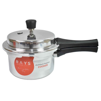 Aluminium Rays Pearl Pressure Cookers With Outer Lid (2.5 Litres / 5-Year warranty,  ISI Number :- 2347, BIS Number :- CM/L -7600164310