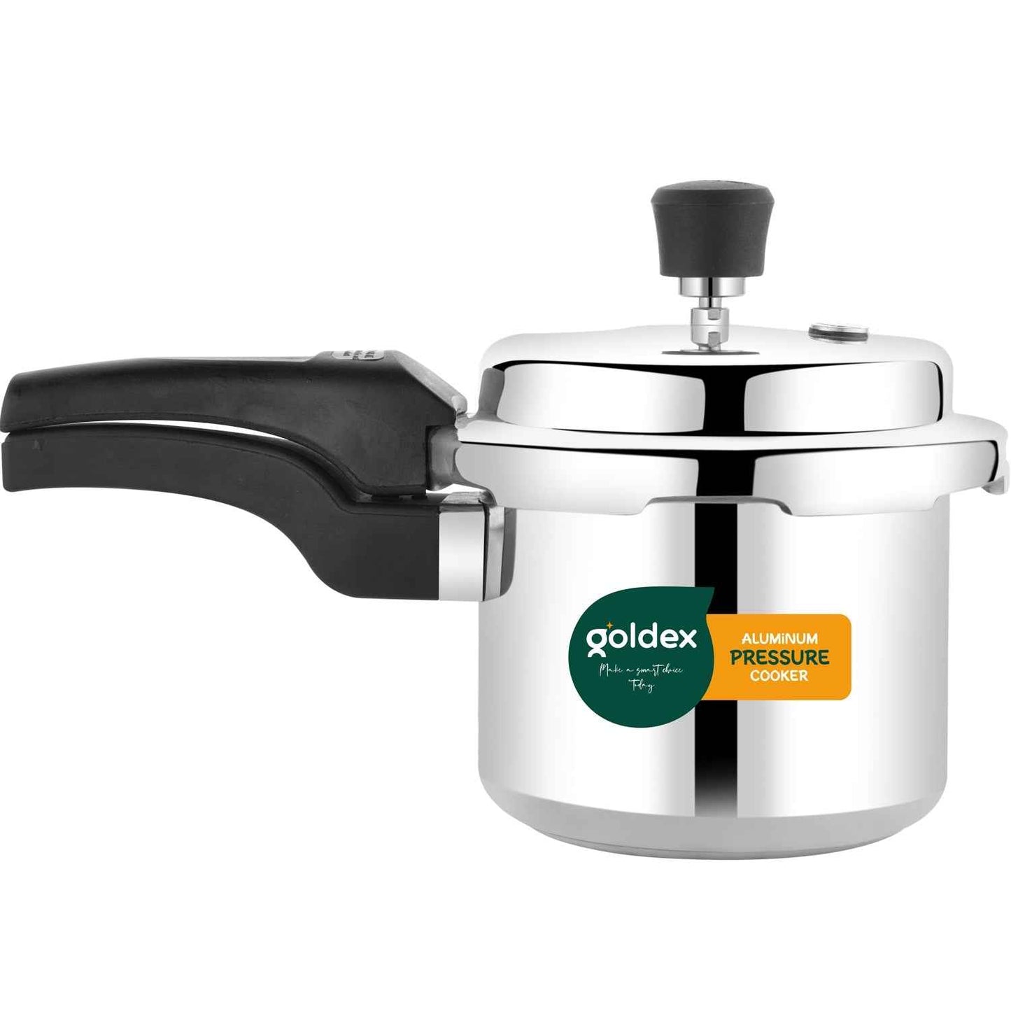 Aluminium Classic Goldex Pressure Cookers With Outer Lid (3 Litres / 5-Year warranty,  ISI Number :- 2347, BIS Number :- CM/L -7600164310