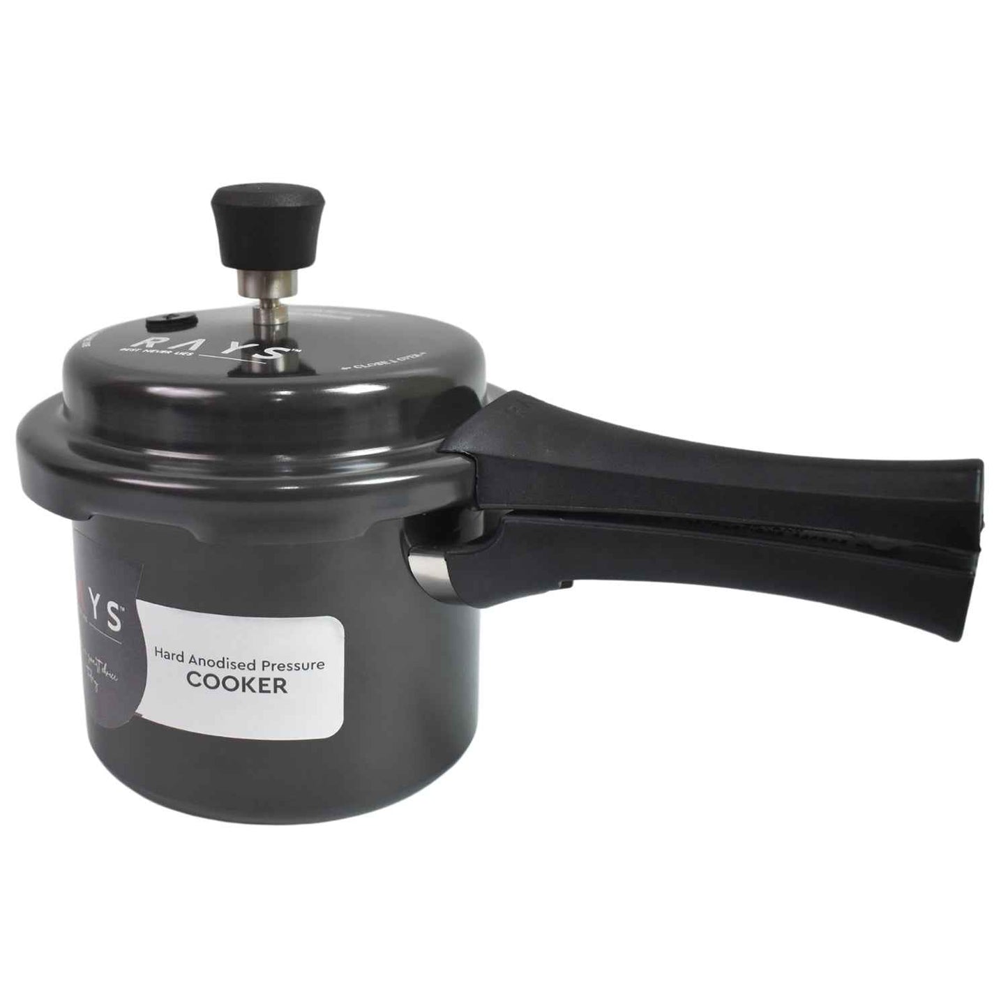 Aluminium Rays Black Beauty Pressure Cookers With Outer Lid (1.5 Litres / 1-Year warranty,  ISI Number :- 2347, BIS Number :- CM/L -7600164310