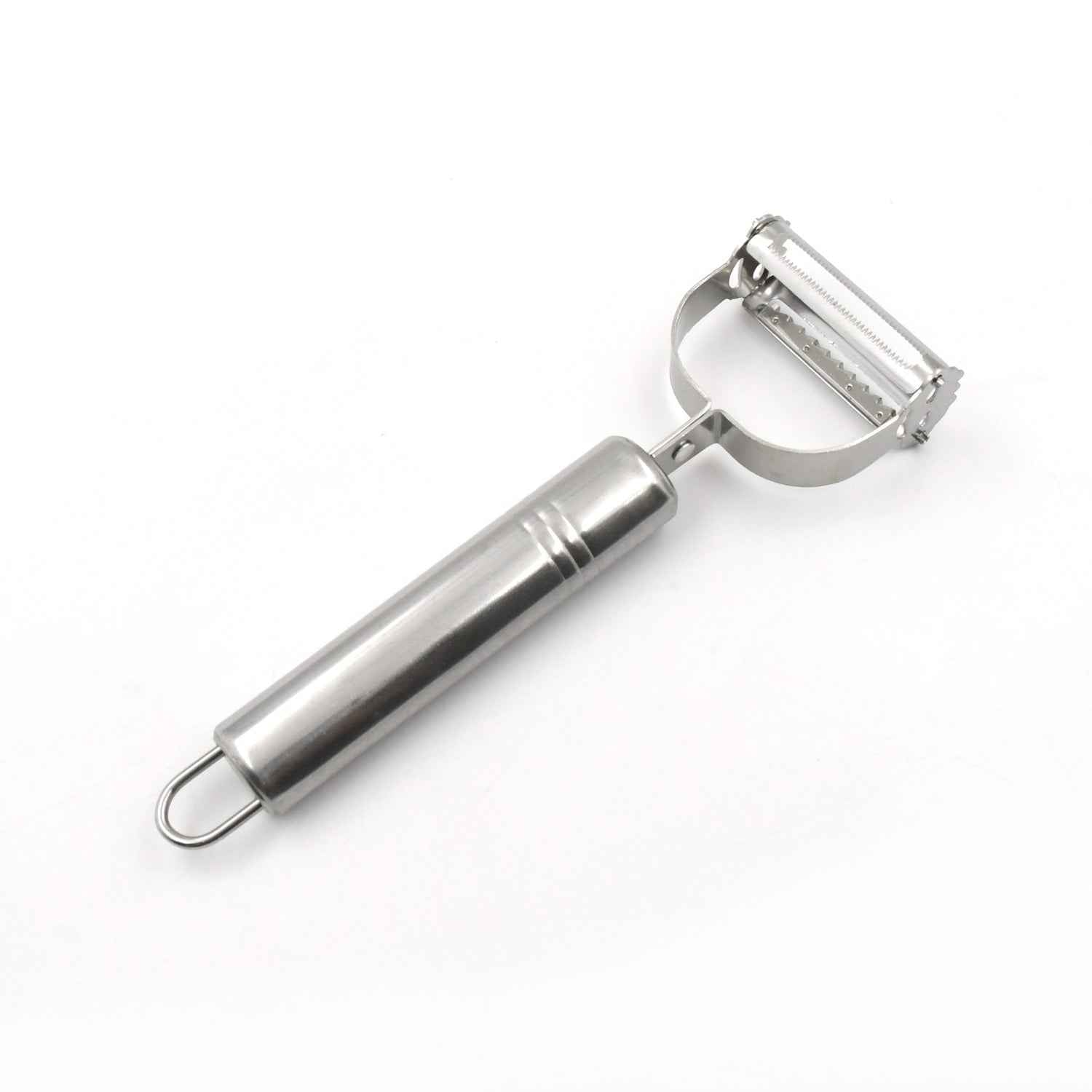 Stainless Steel 2-in-1 Potato Peeler - Multifunctional Julienne Cutter for Vegetables & Fruits