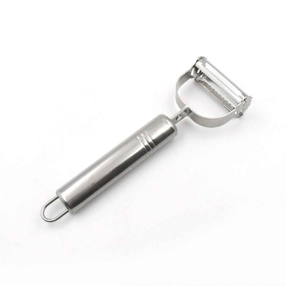 Stainless Steel 2-in-1 Potato Peeler - Multifunctional Julienne Cutter for Vegetables & Fruits