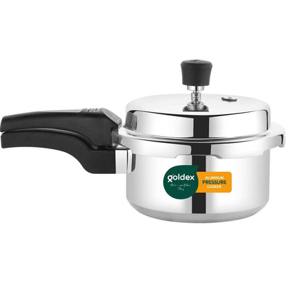 Aluminium Unique Goldex Pressure Cookers With Outer Lid (2 Litres / 5-Year warranty,  ISI Number :- 2347, BIS Number :- CM/L -7600164310