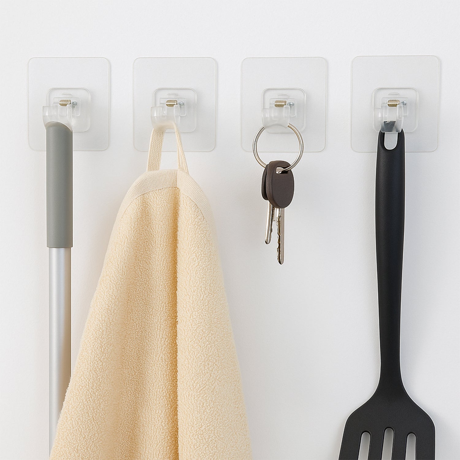 Uni Grip Transparent Stick-On Holder