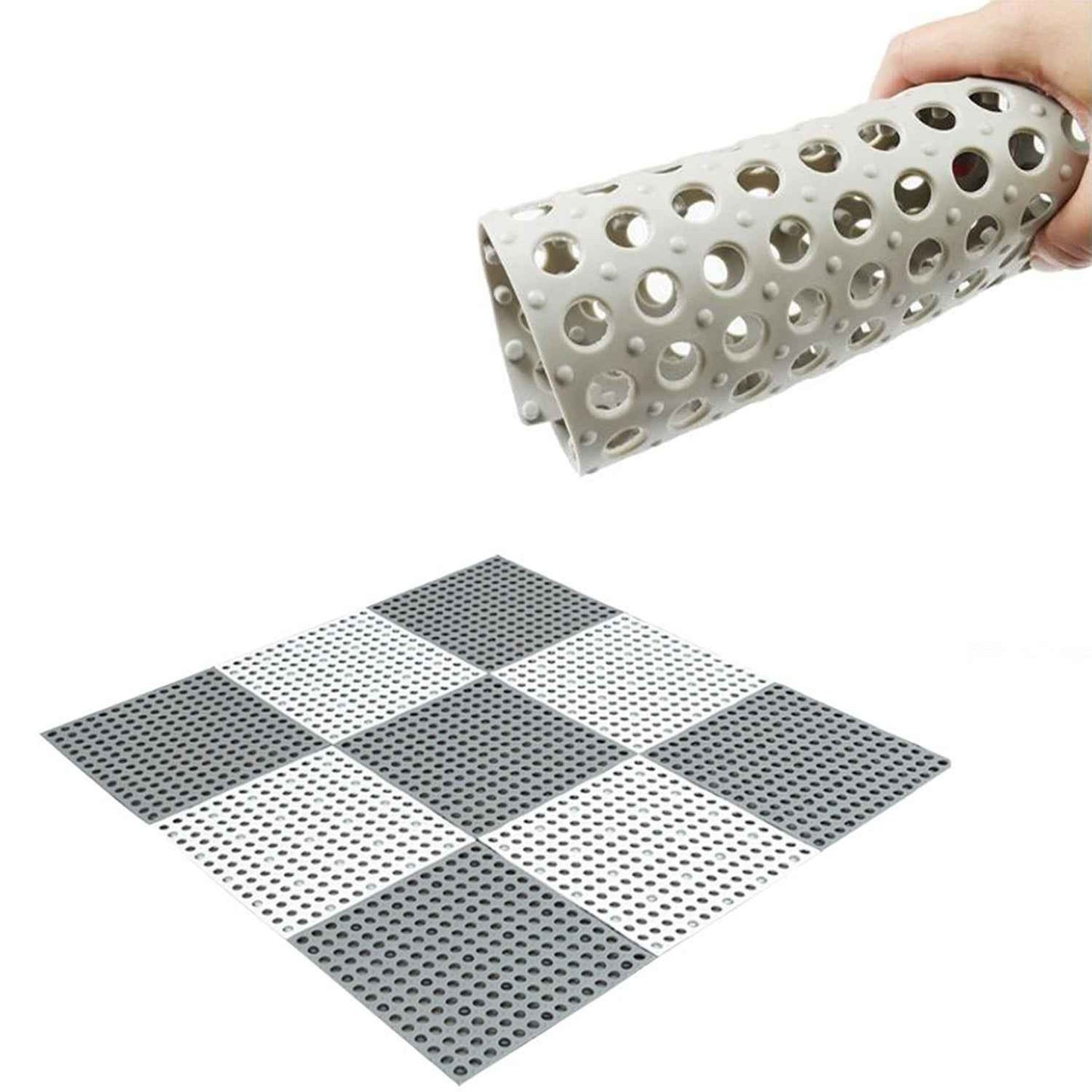 Bath Anti Slip Mat Used while bathing and toilet purposes to avoid slippery floor surfaces. (Pack Of 6)