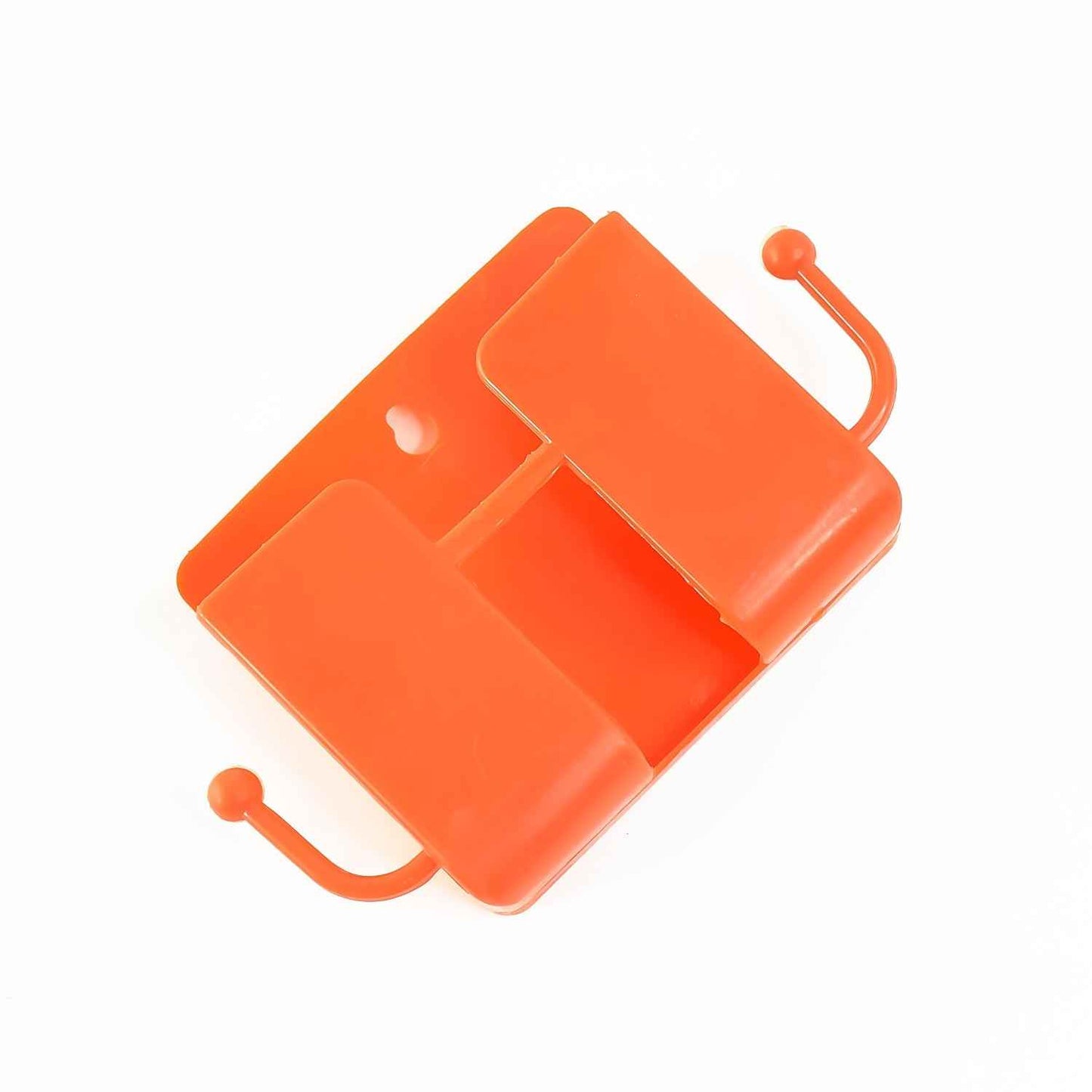 1 Pc Orange Wallmount Mobile Stand With Hook for and stuffs purposes.