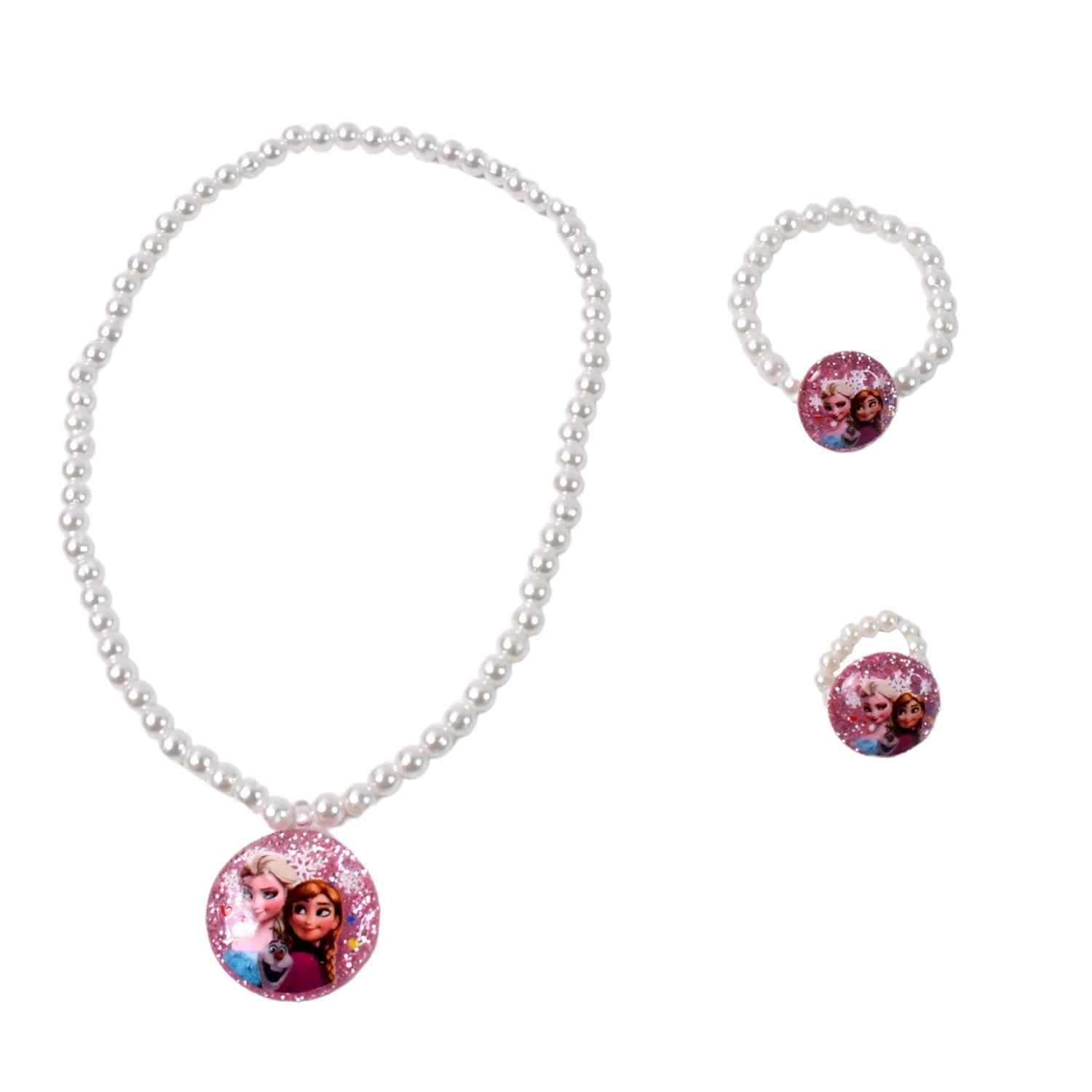 Stretch bracelets Kids Beaded Necklace Bracelet for Toddler Christmas Birthday Party (3 Pcs Set)
