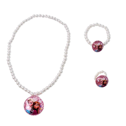 Stretch bracelets Kids Beaded Necklace Bracelet for Toddler Christmas Birthday Party (3 Pcs Set)