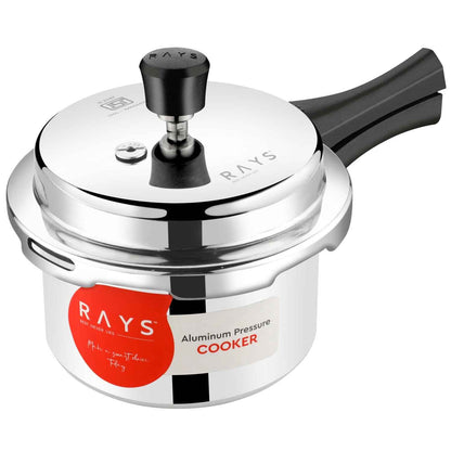 Aluminium Rays Aura Pressure Cookers With Outer Lid (3.5 Litres / 5-Year warranty,  ISI Number :- 2347, BIS Number :- CM/L -7600164310