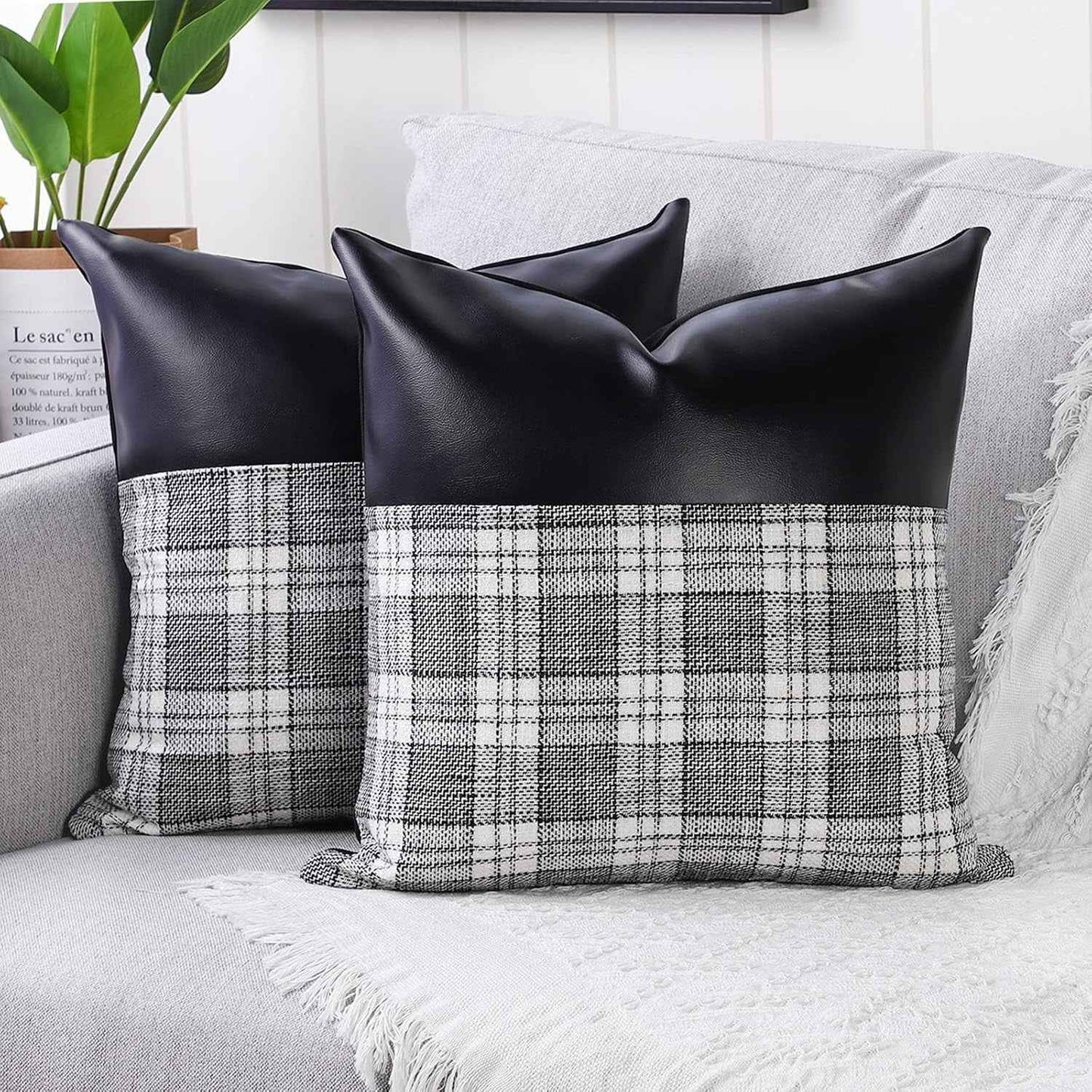 Pillow Covers, Couch Pillows Cover, Soft Decorative Cover (Mix Color & Design / 2 Pc)