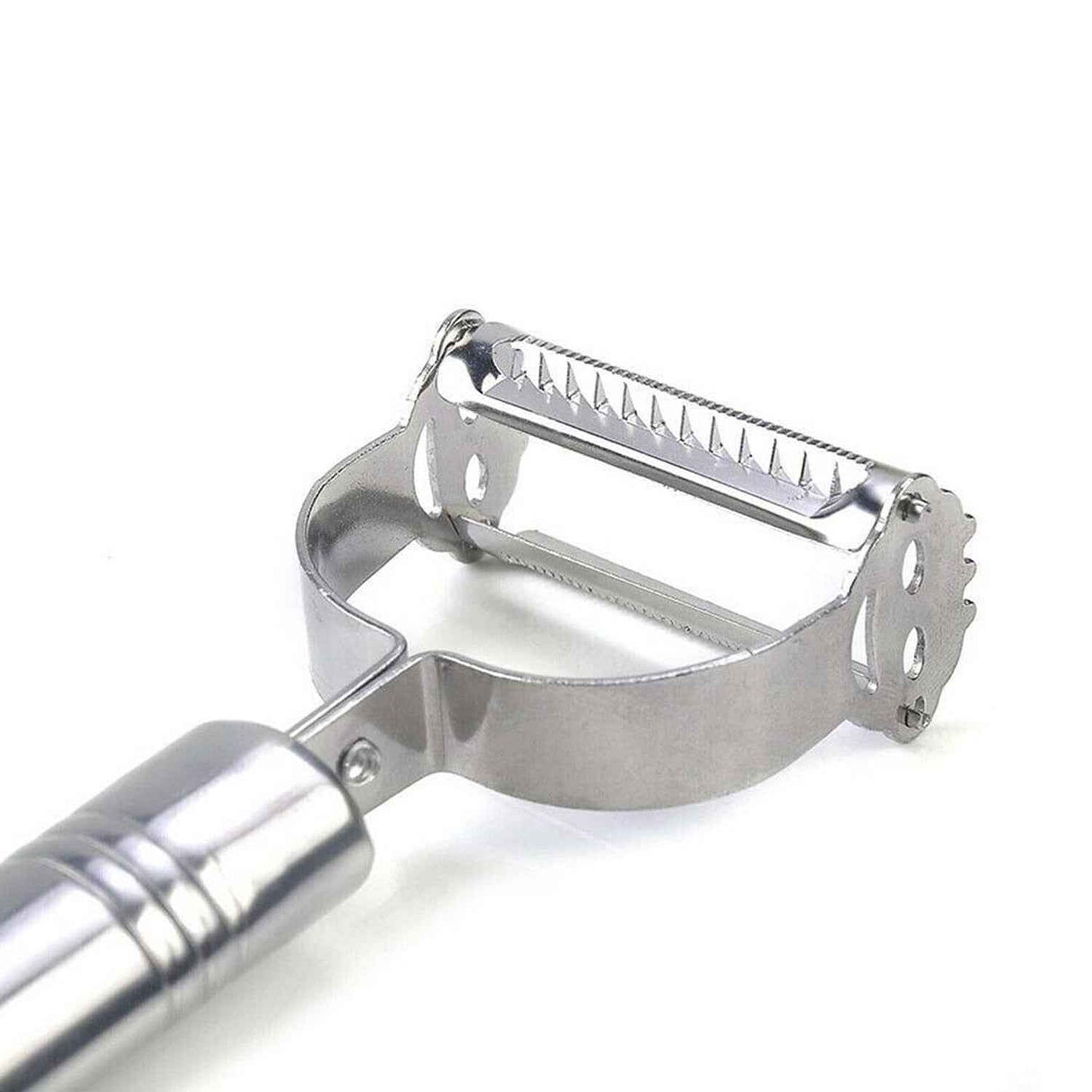 Stainless Steel 2-in-1 Potato Peeler - Multifunctional Julienne Cutter for Vegetables & Fruits