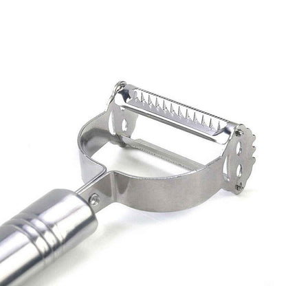 Stainless Steel 2-in-1 Potato Peeler - Multifunctional Julienne Cutter for Vegetables & Fruits