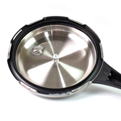 Stainless Steel Rays Fusion Pressure Cookers With Outer Lid (3.5 Litres / 5-Year warranty,  ISI Number :- 2347, BIS Number :- CM/L -7600164310