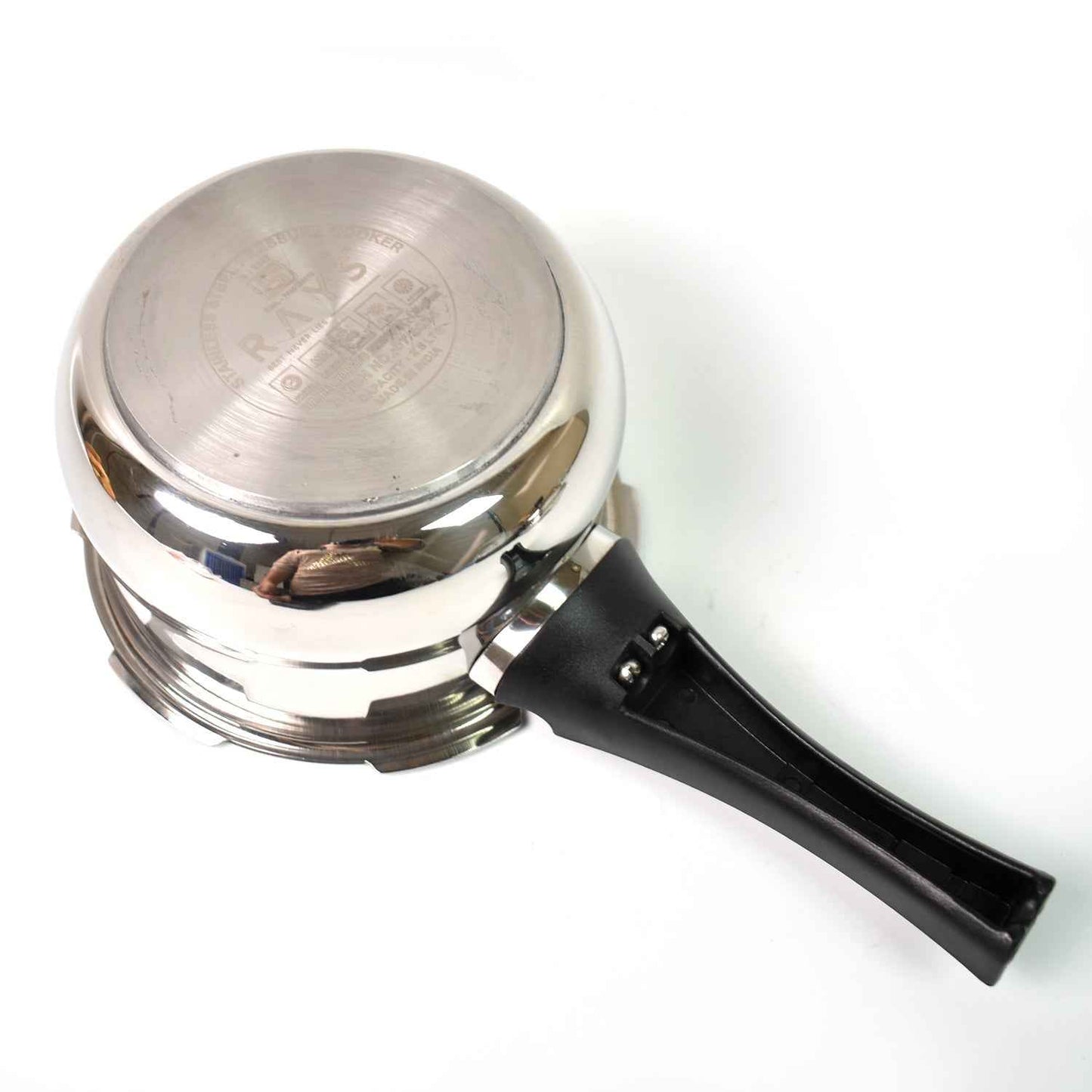 Stainless Steel Rays Fusion Pressure Cookers With Outer Lid (2.5 Litres / 5-Year warranty,  ISI Number :- 2347, BIS Number :- CM/L -7600164310