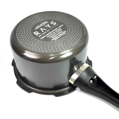 Aluminium Rays Black Beauty Pressure Cookers With Outer Lid (2.5 Litres / 1-Year warranty,  ISI Number :- 2347, BIS Number :- CM/L -7600164310