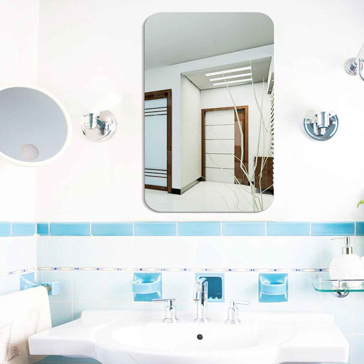 3D Mirror Wall Stickers for Wall (3 Pcs Set)